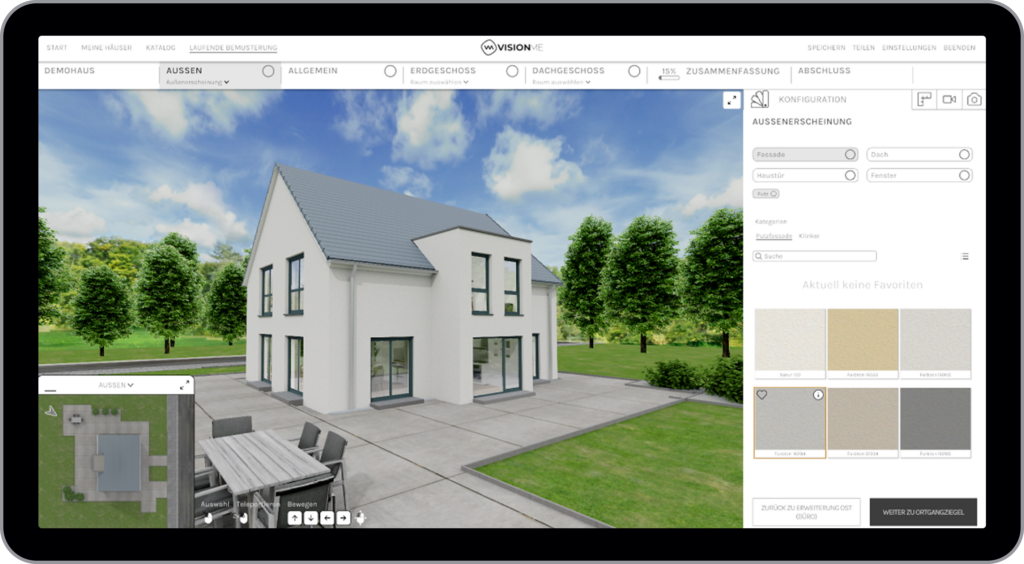 Fassadenfarbe bestimmen